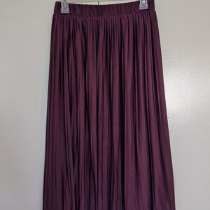 Pleated burgandy Skirt from Target